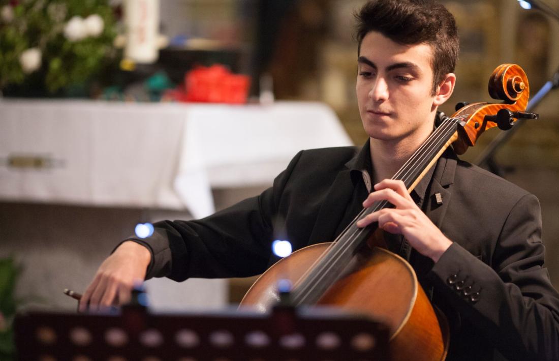 El violoncel·lista Jordi Albelda Santamargarita. 
