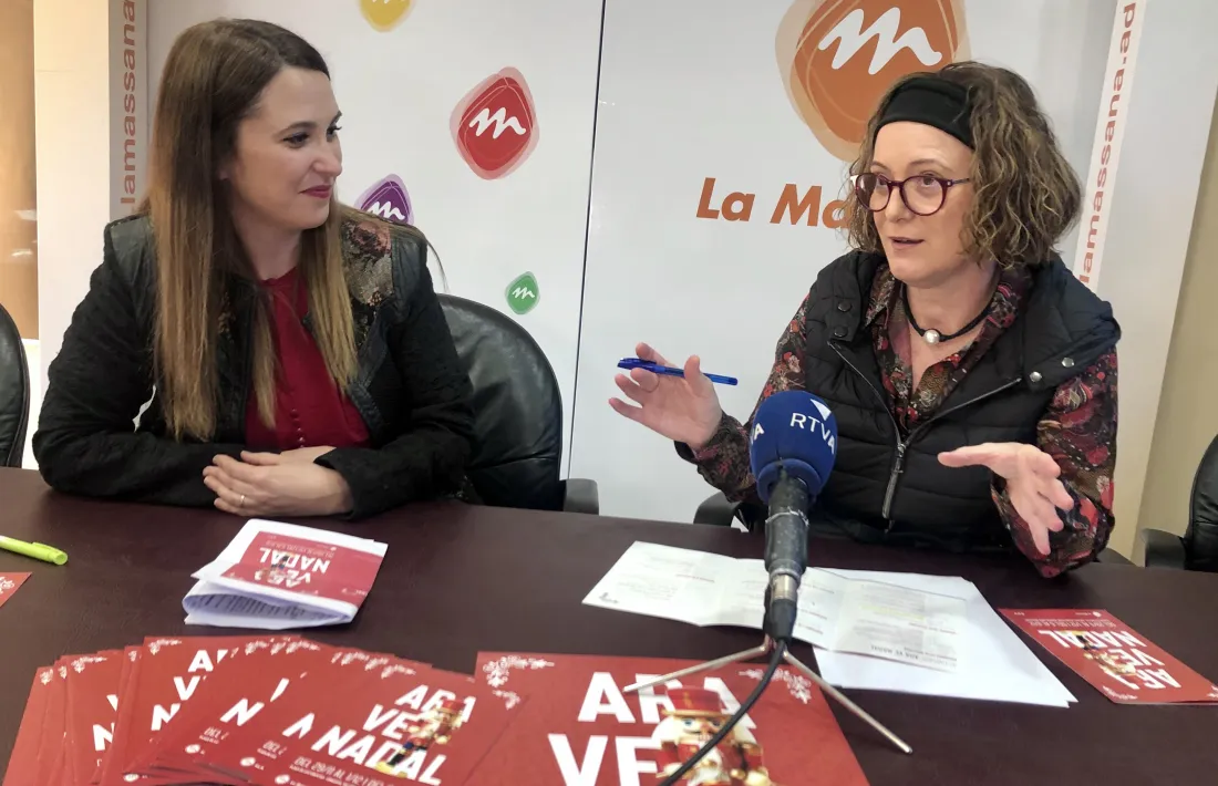 Un moment de la presentació de l’Ara ve Nadal, ahir.