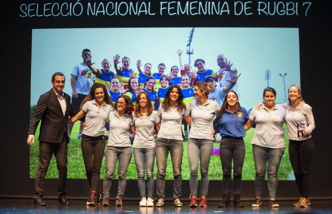 La selecció nacional femenina de rugbi de 7, el millor equip de la temporada.