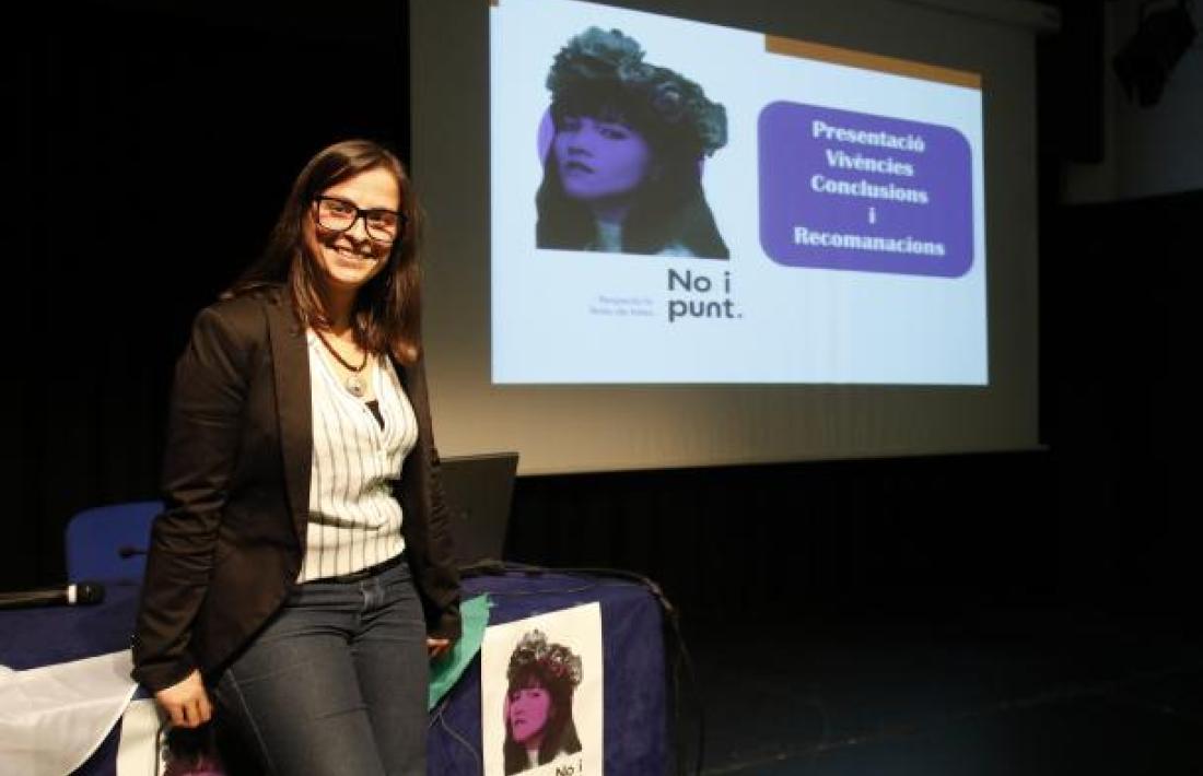 La presidenta d'Stop Violències, Vanessa M. Cortés.