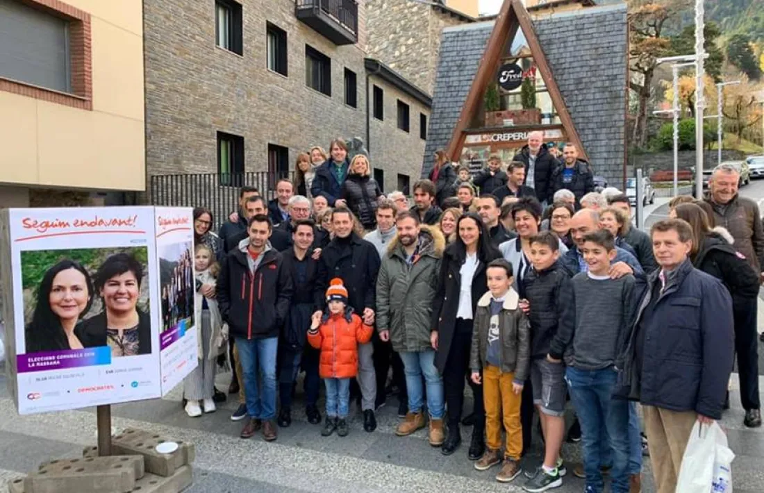 Candidats i simpatitzants de Ciutadans Compromesos aquest matí.