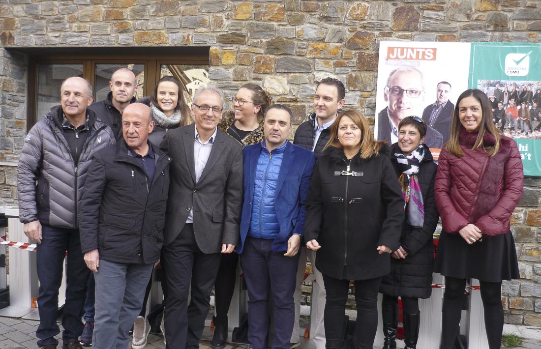 Els candidats de Demòcrates + Independents.