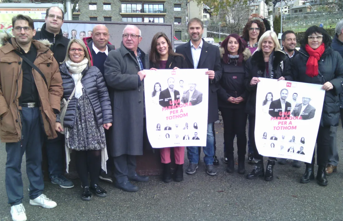 Els candidats del Partit Socialdemòcrata + Independents.