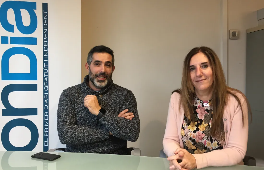 La presidenta del Sitca, Carmen Castillo, i el tresorer, Josep Anton Blanco.