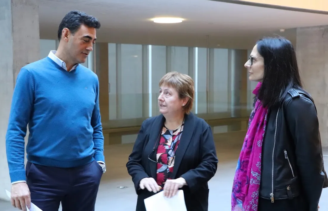 Raul Ferré, Sílvia Ferrer i Esther Molné, ahir al Consell General.