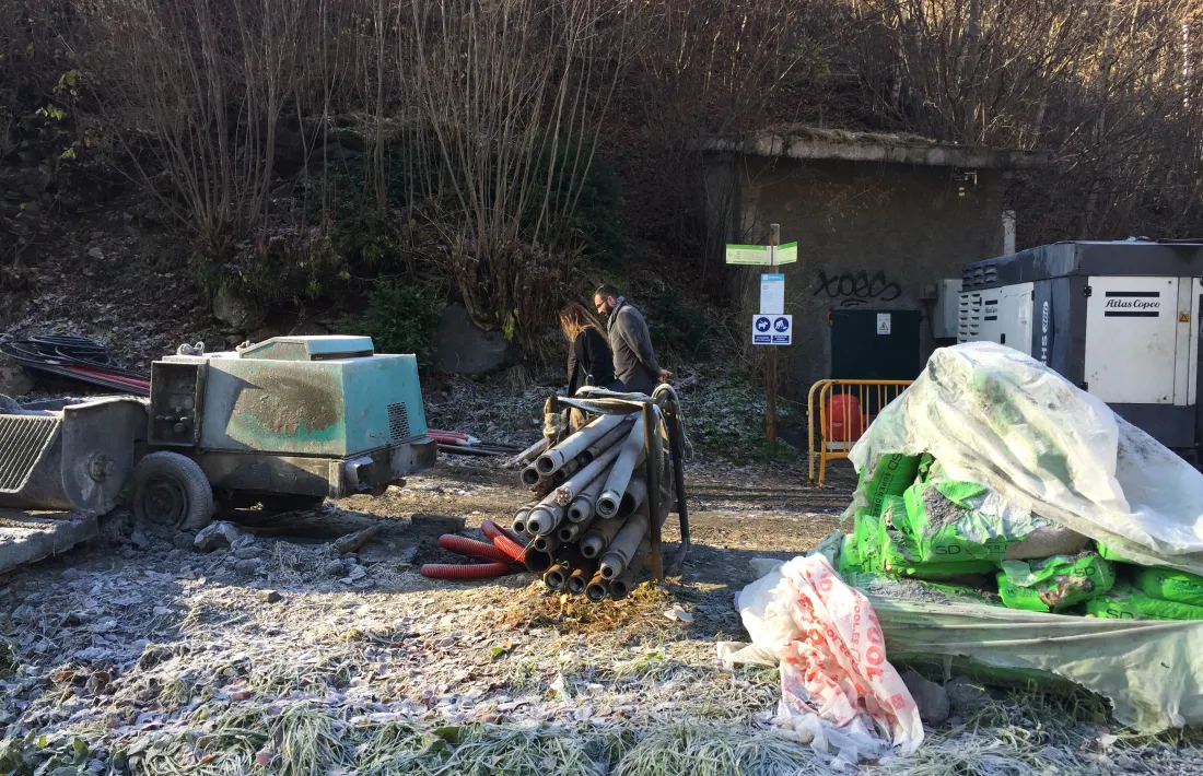 Terceravia va passejar pel camí ral ordinenc on s’estan realitzant unes obres.