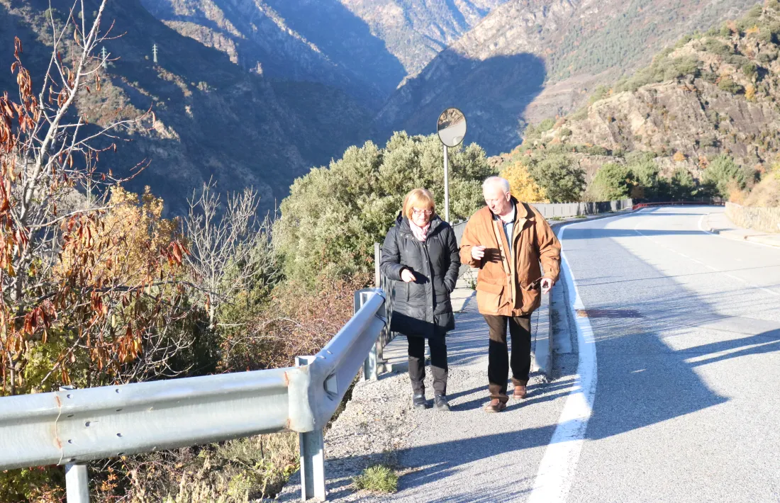 Els candidats d'Units pel Canvi, Joan Travesset i Maria Carme Sánchez.
