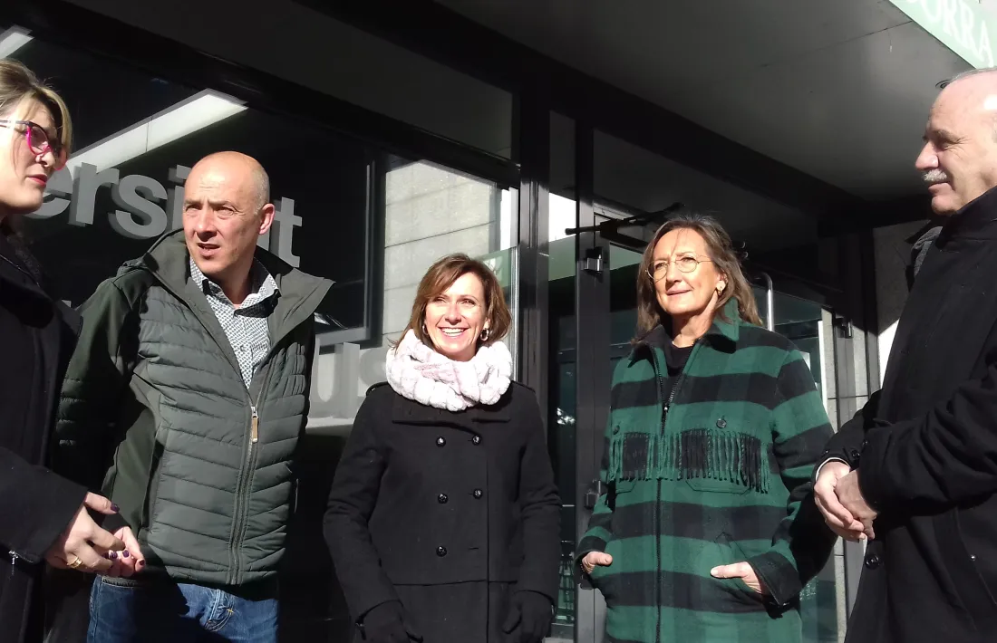 Candidats de Terceravia van visitar ahir l'UdA.