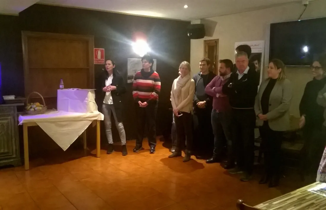 Un moment de la reunió de CC+DA+L’A amb els veïns d’Erts, Pal i Arinsal d’ahir a Erts.