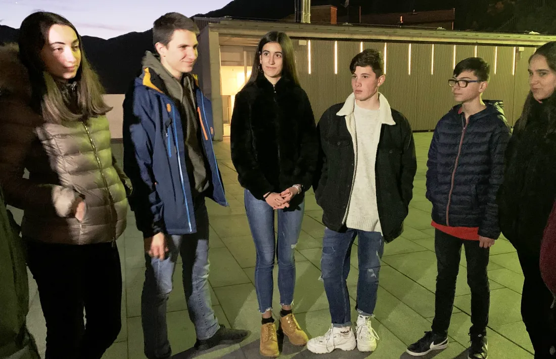  Els representants dels moviments convocants van presentar la concentració ahir a la tarda a la plaça del Consell General.