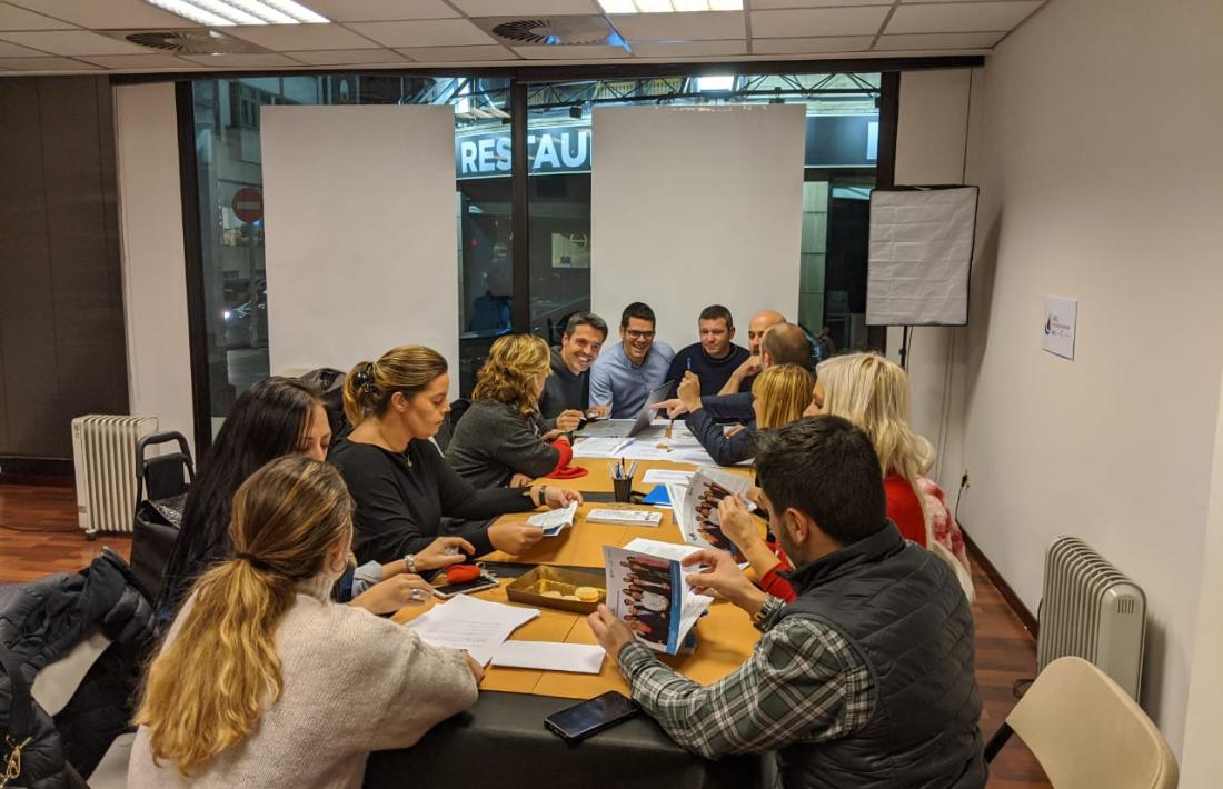 Una de les reunions de valoració i definició d’estratègies de Liberals d’Andorra.
