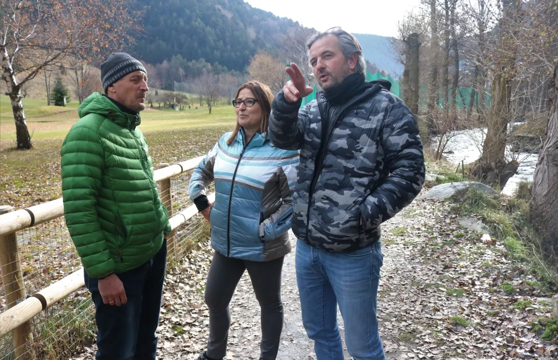  Tudó, Armengol i Riart en la presentació del projecte de BTT.