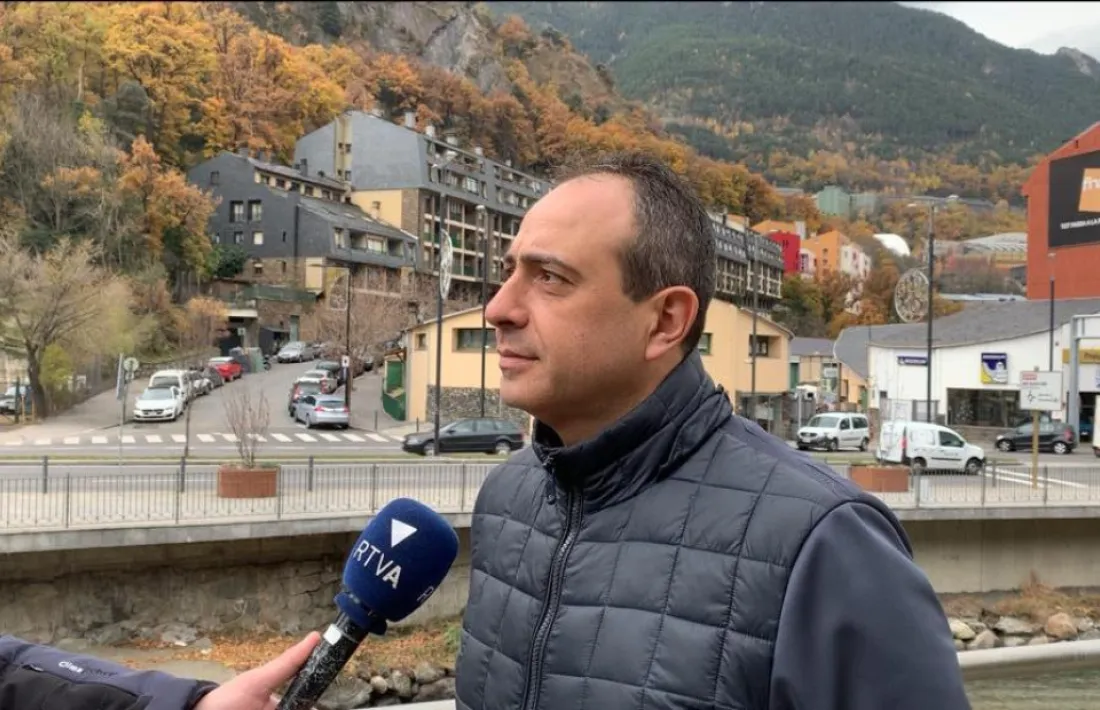 El número dos de Terceravia, Jaume Carrera, ahir.