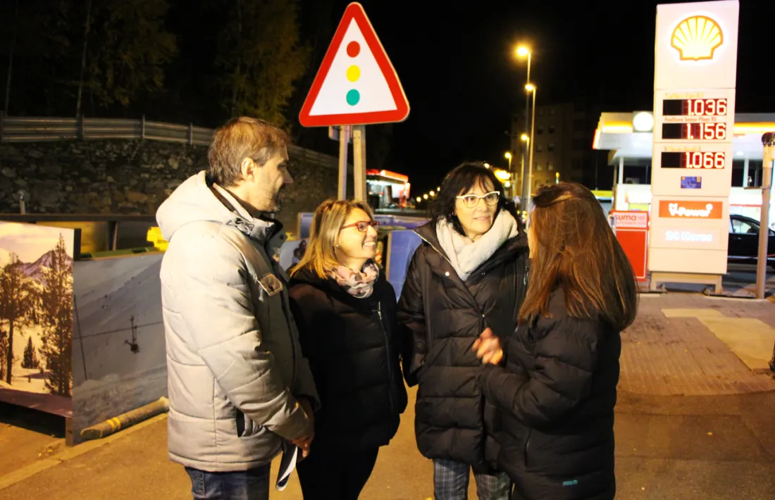 Els candidats de PS+I a la Bartra, ahir a la tarda.