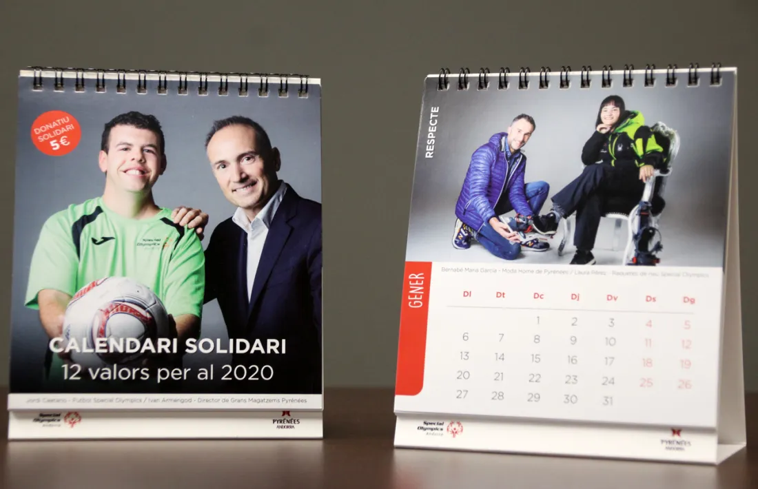 Dues imatges del calendari solidari