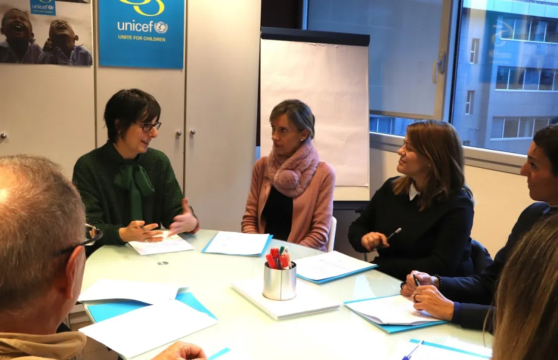 La reunió de Demòcrates amb Unicef.