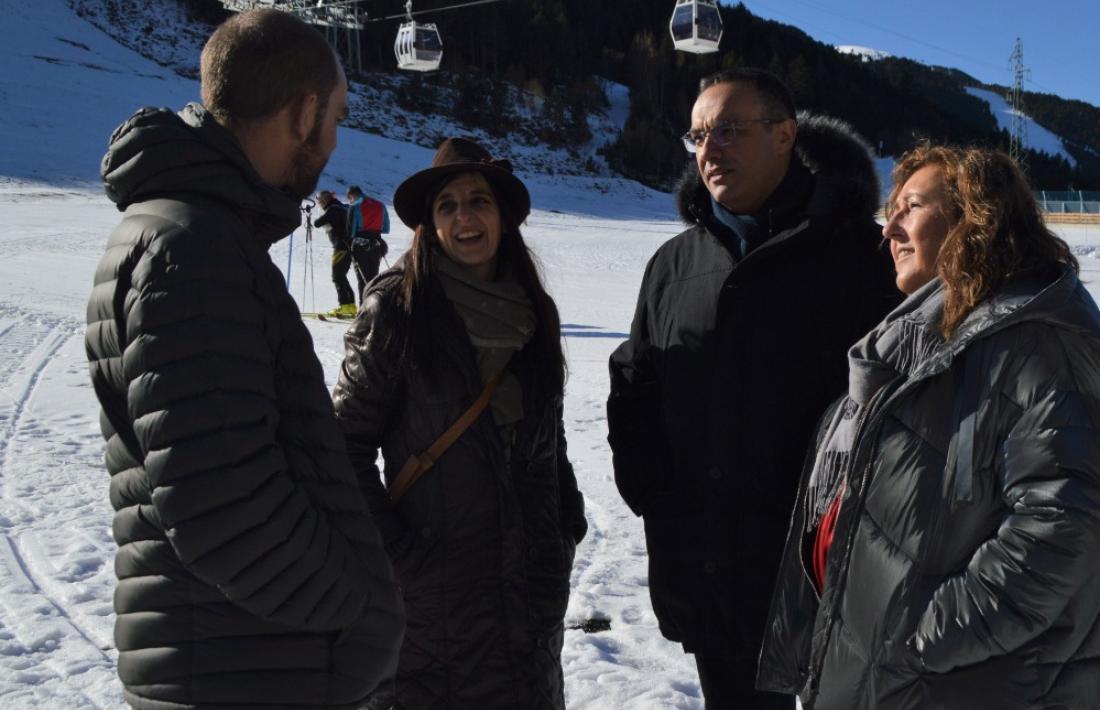 Els candidats van visitar l'estació d'esquí de Soldeu