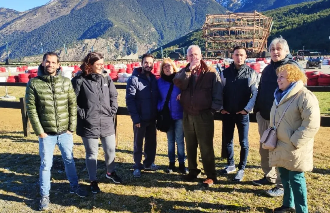 Els integrants de la candidatura durant la visita a Naturlàndia.
