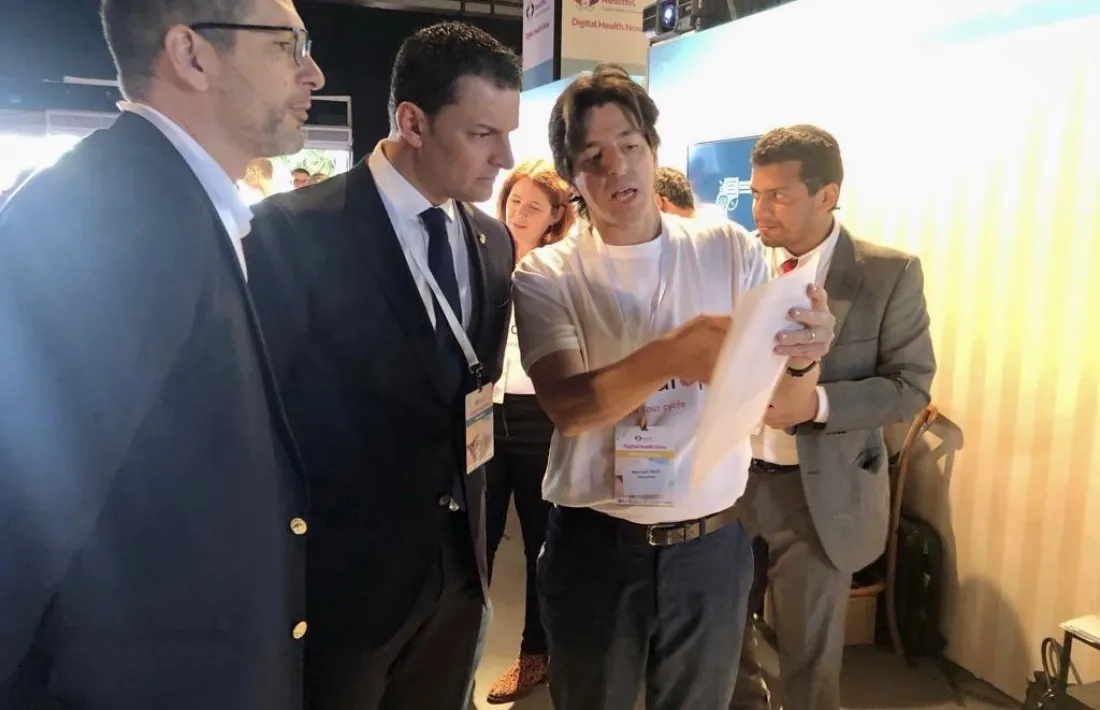 El ministre de Presidència, Economia i Empresa, Jordi Gallardo, durant el seu viatge a Israel.