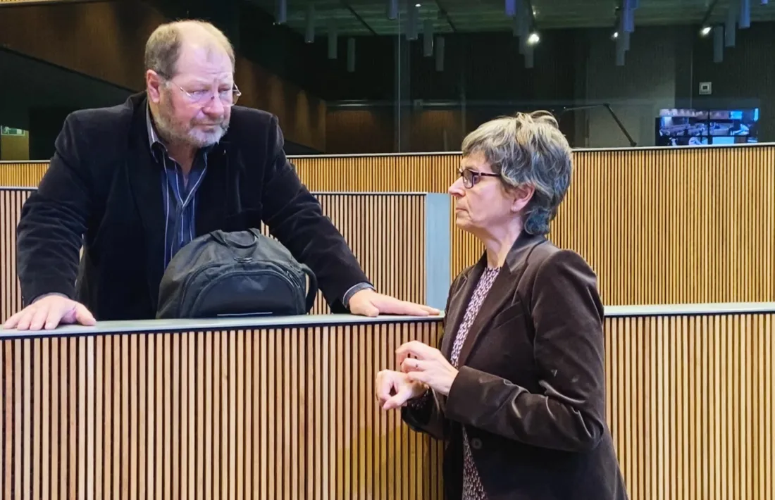 Els parlamentaris del PS Jordi Font i Susanna Vela.