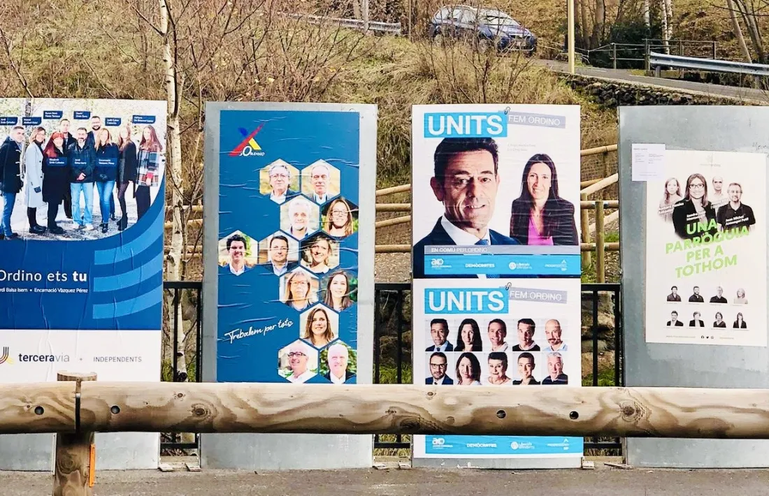 Cartells electorals d'Ordino.