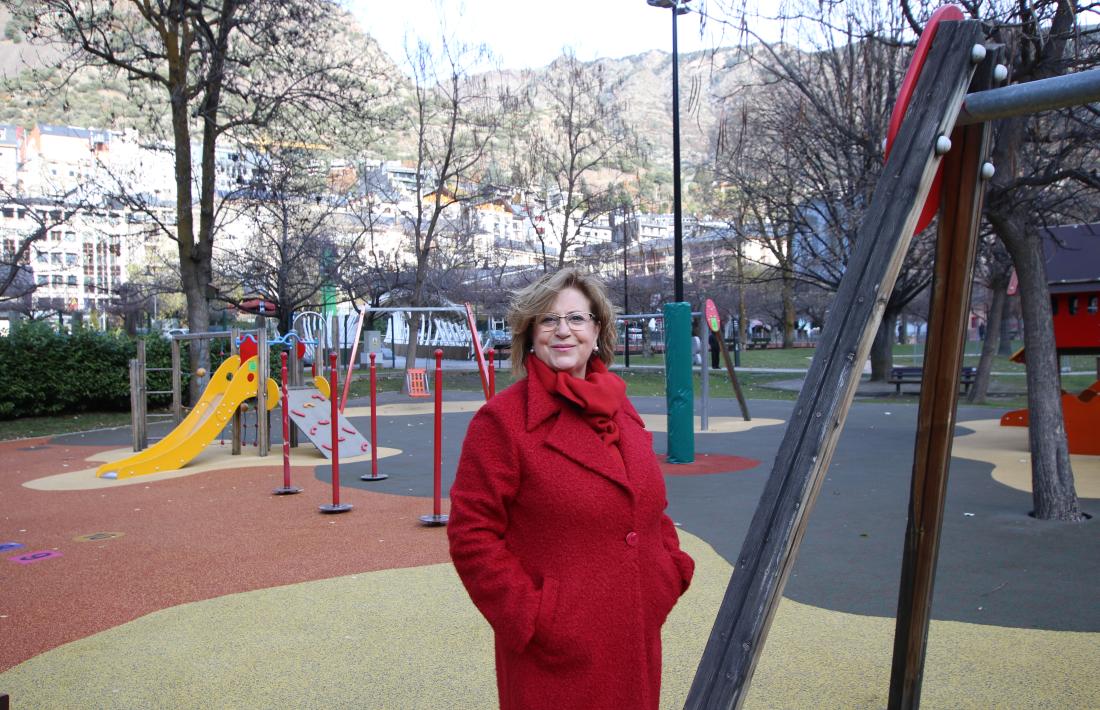 La candidata del PS+I d’Andorra la Vella, Dolors Carmona.
