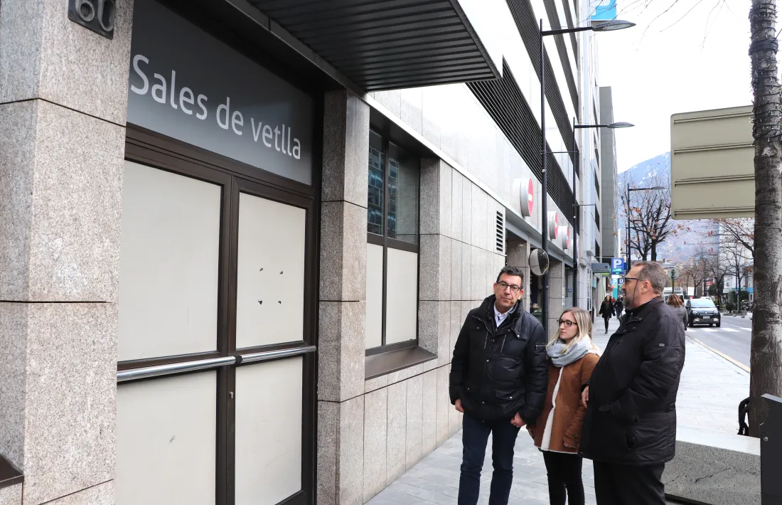 Canturri amb dos altres membres de la llista ahir.