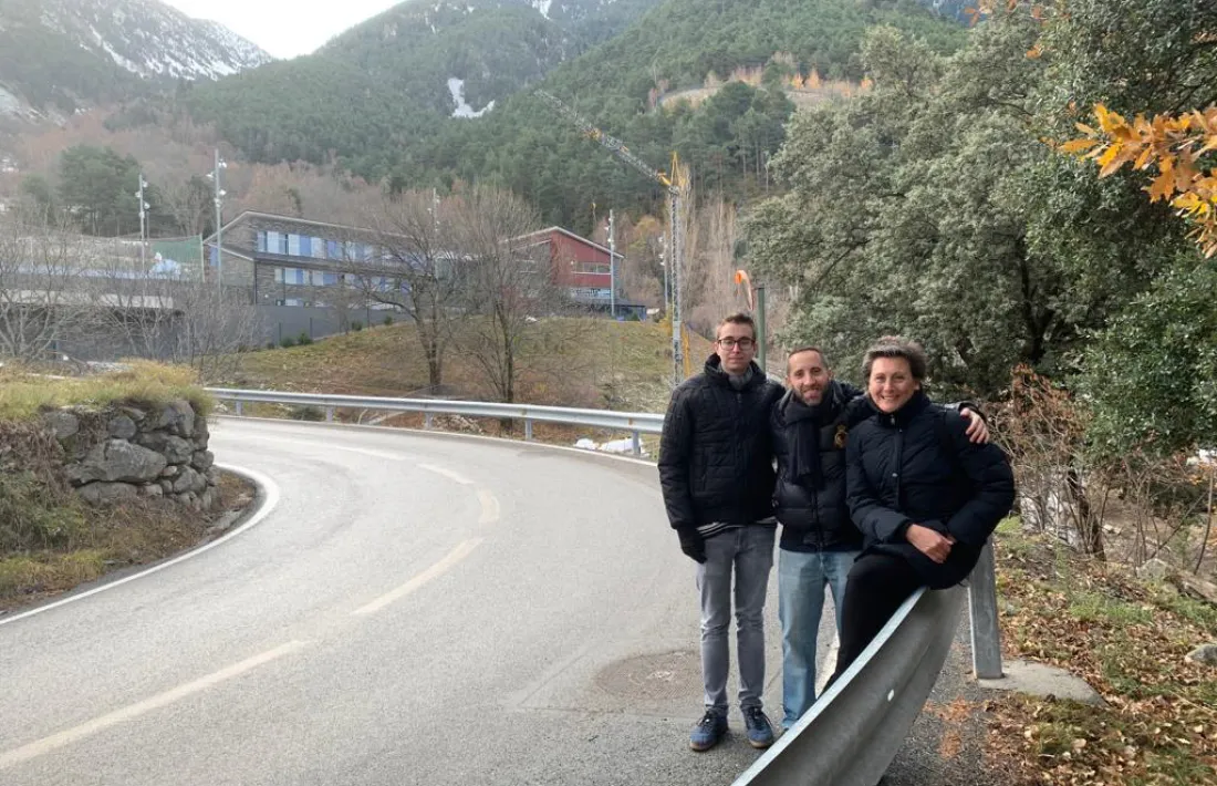 Matarrodona amb d’altres membres de la candidatura, ahir.