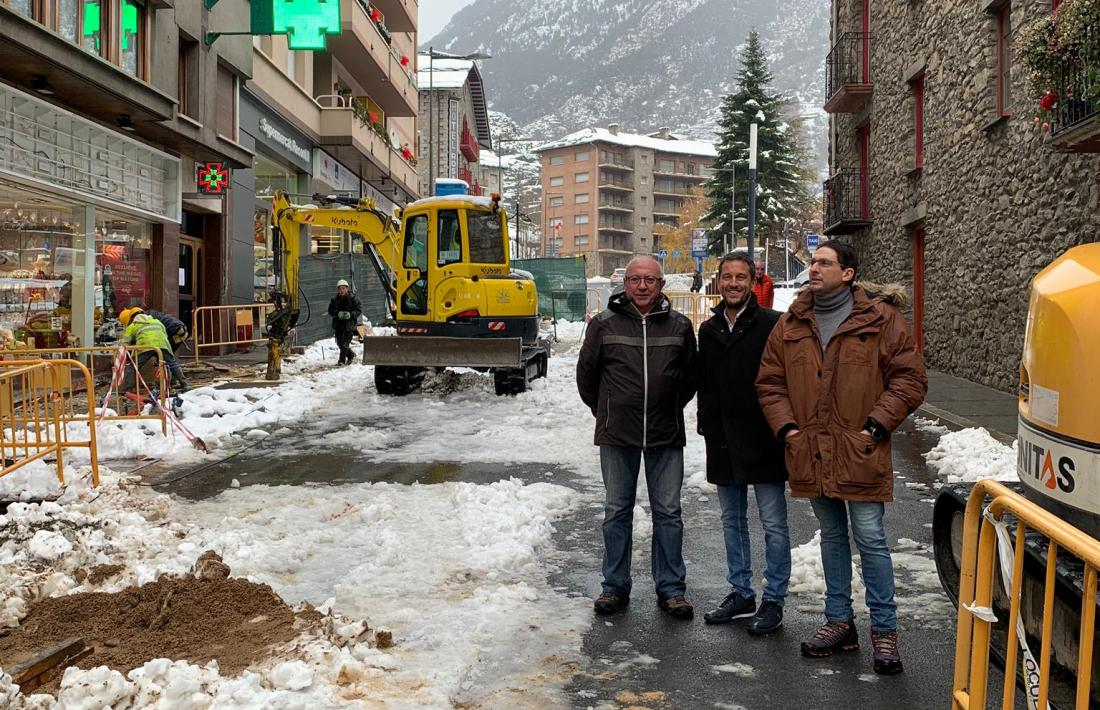 Pere López en el seu passeig per Encamp