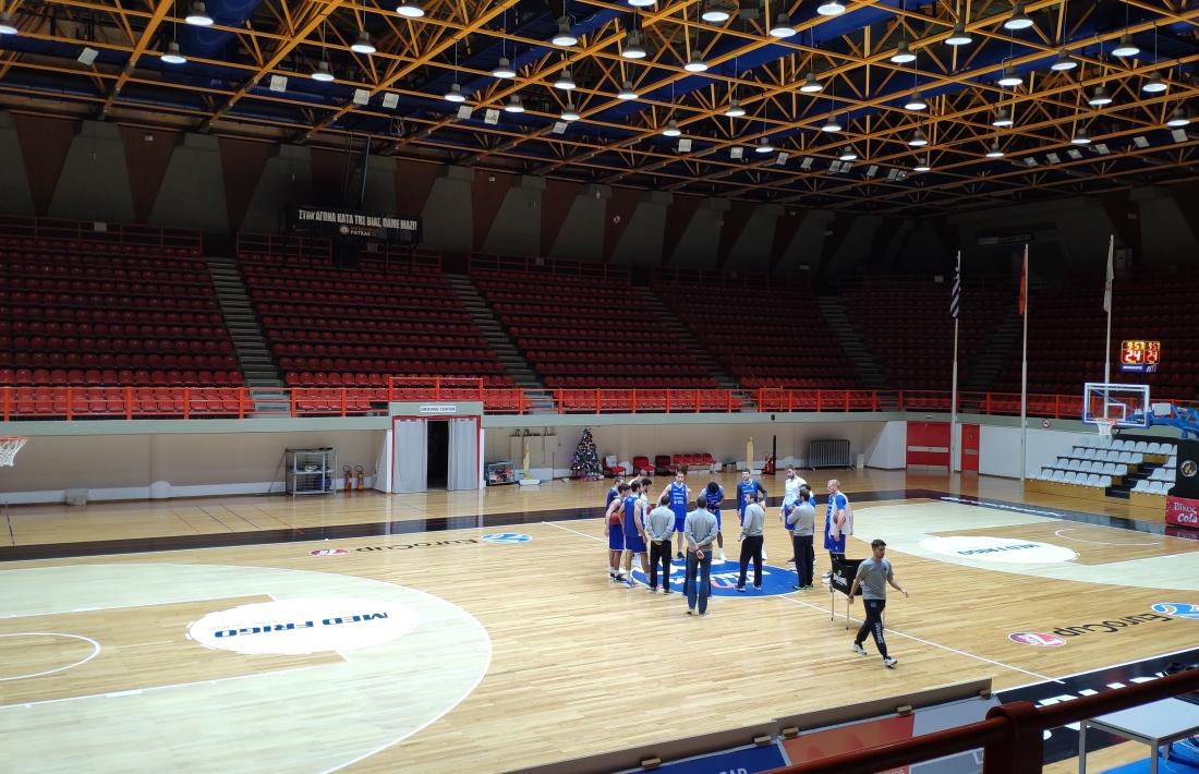 El BC MoraBanc es va entrenar ahir al Dimitris Tofalos Arena de Patras.