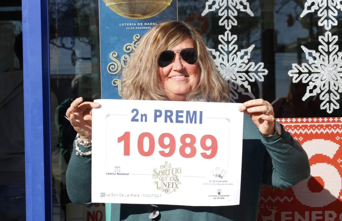 Núria Parera, propietària de l'administració de loteria 2 de Montgat.