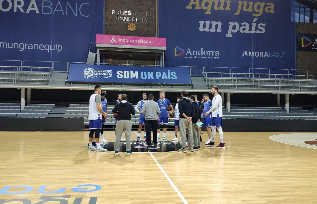 El BC MoraBanc es va entrenar ahir.