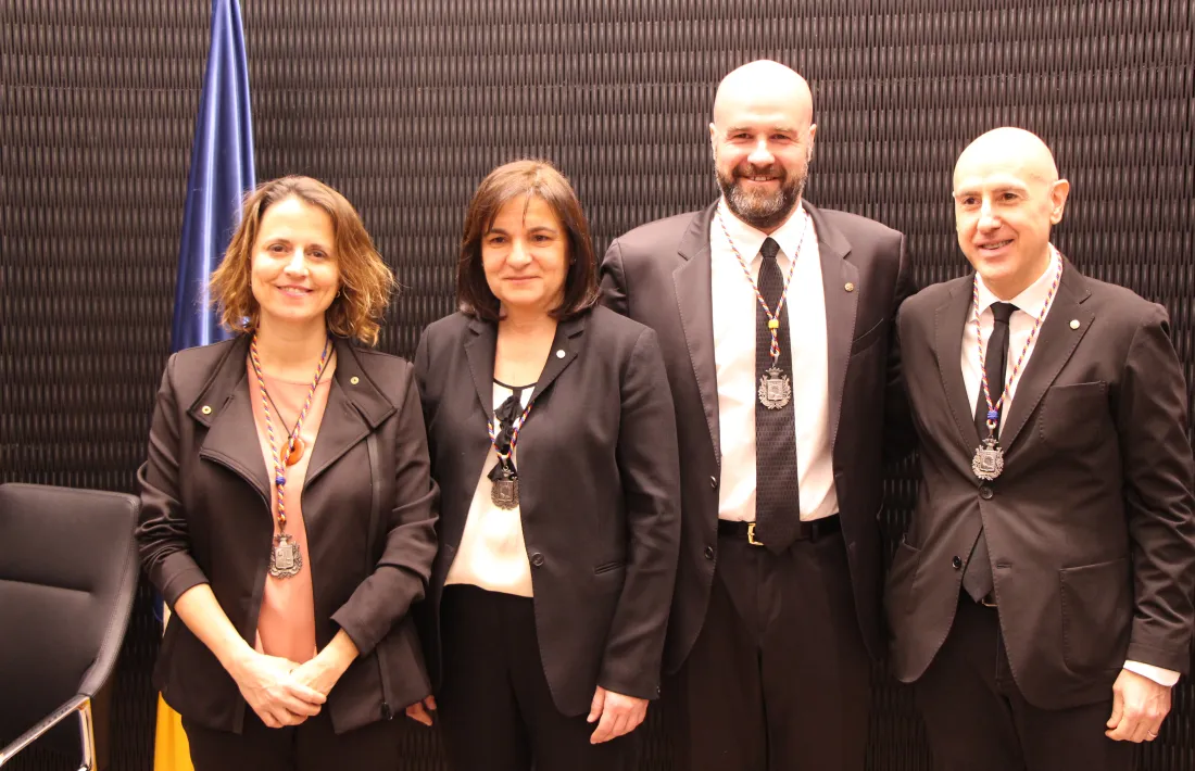 Rosa Gili, Trini Marín, Marc Calvet i Joaquim Dolsa.