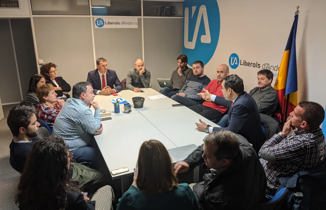 La reunió de l'executiva liberal de dimarts al vespre.