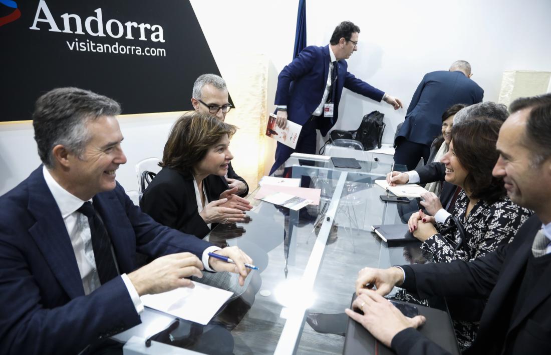 La ministra de Turisme, Verònica Canals, va estar ahir a Fitur.