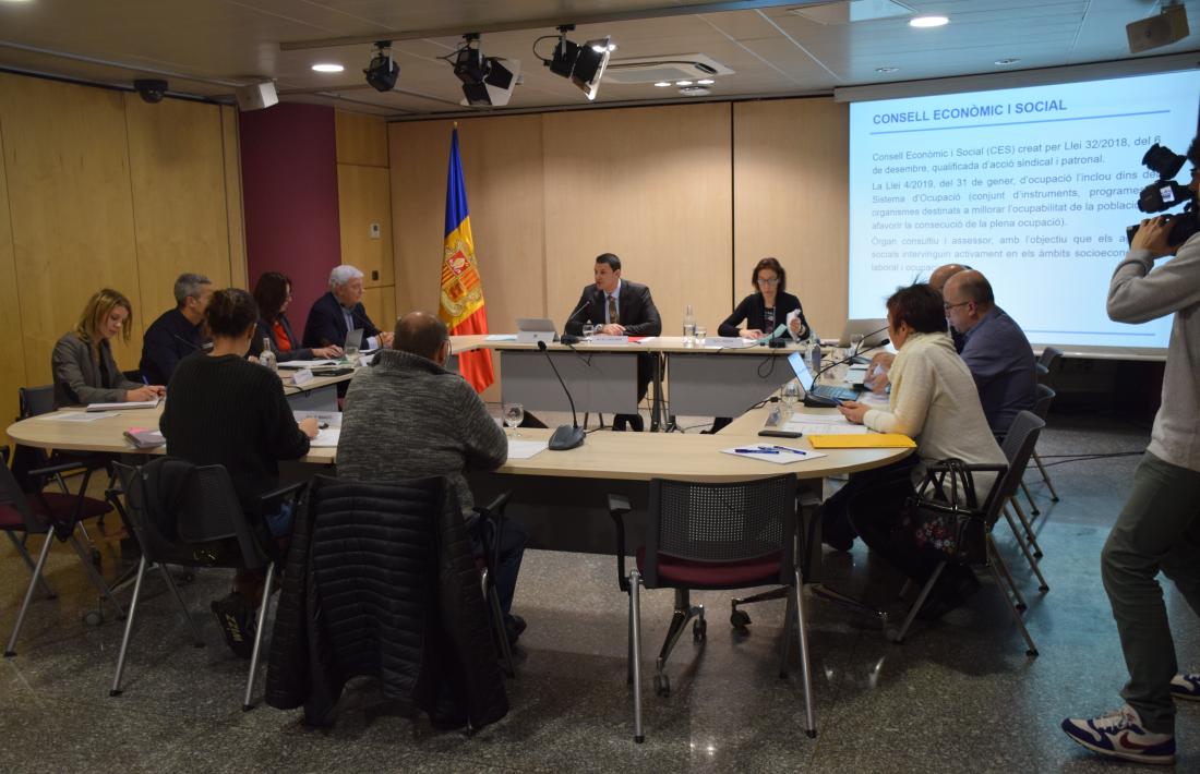 La primera reunió del Consell Econònic i Social va tenir lloc divendres sota la presidència de Jordi Gallardo.
