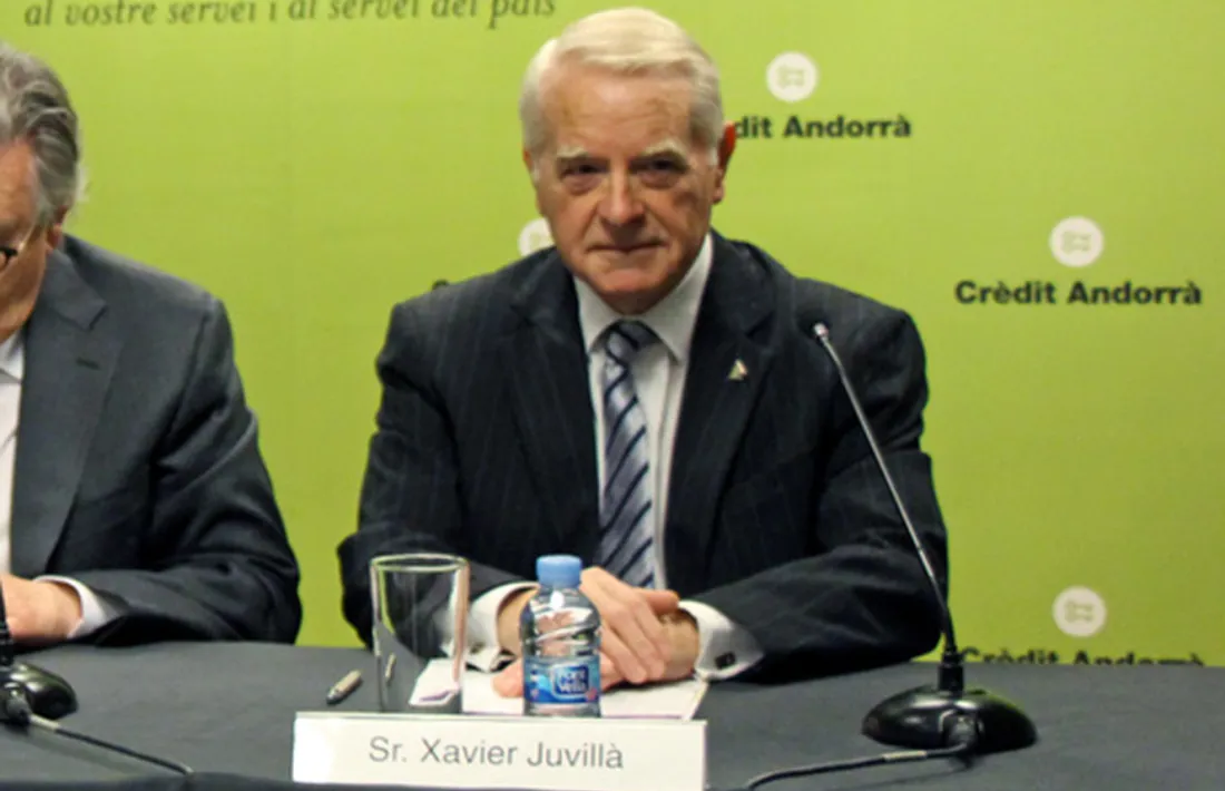 Juvillà durant la presentació de la 26a Trobada Empresarial del Pirineu.