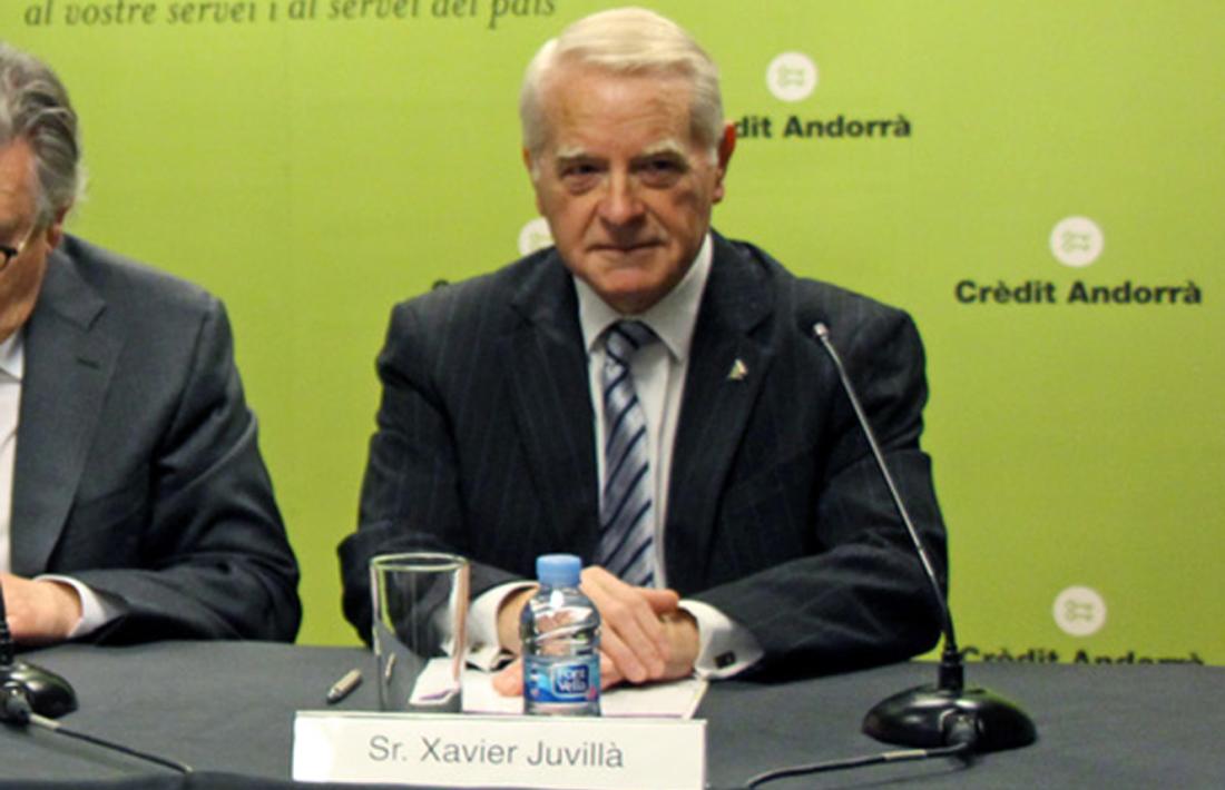 Juvillà durant la presentació de la 26a Trobada Empresarial del Pirineu.