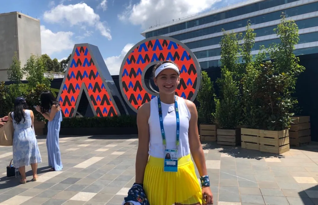 Vicky Jiménez, a l’Open d’Austràlia.