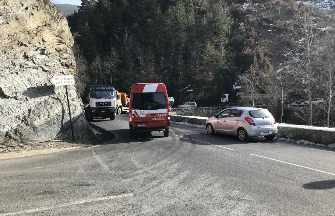 La zona on ha tingut lloc l'accident.