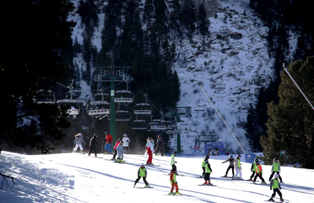 Una de les pistes de l’estació de La Molina.