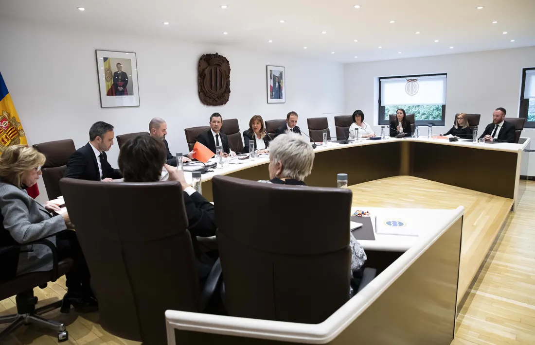 Un moment del consell de Comú d’aprovació del pressupost del 2020.