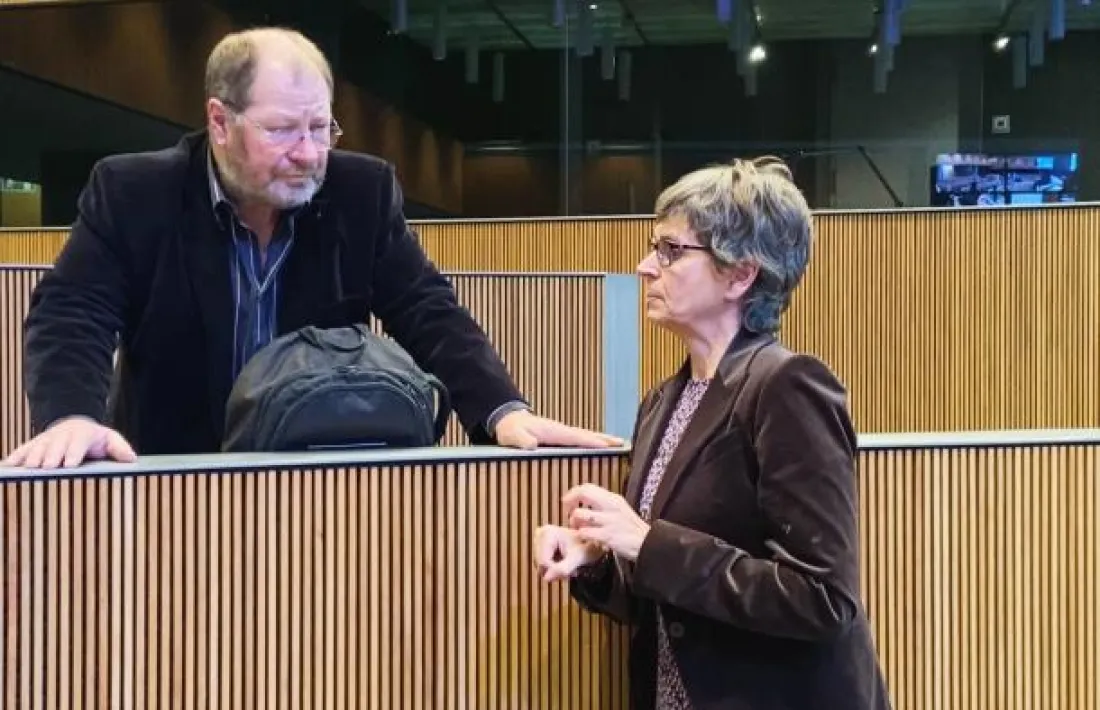 Els parlamentaris del PS Jordi Font i Susanna Vela.
