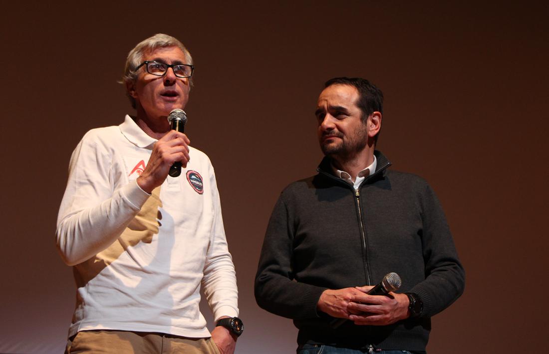 Manuel Olivera, amb el conseller de Turisme i Esports d'Ordino, Jordi Serracanta.