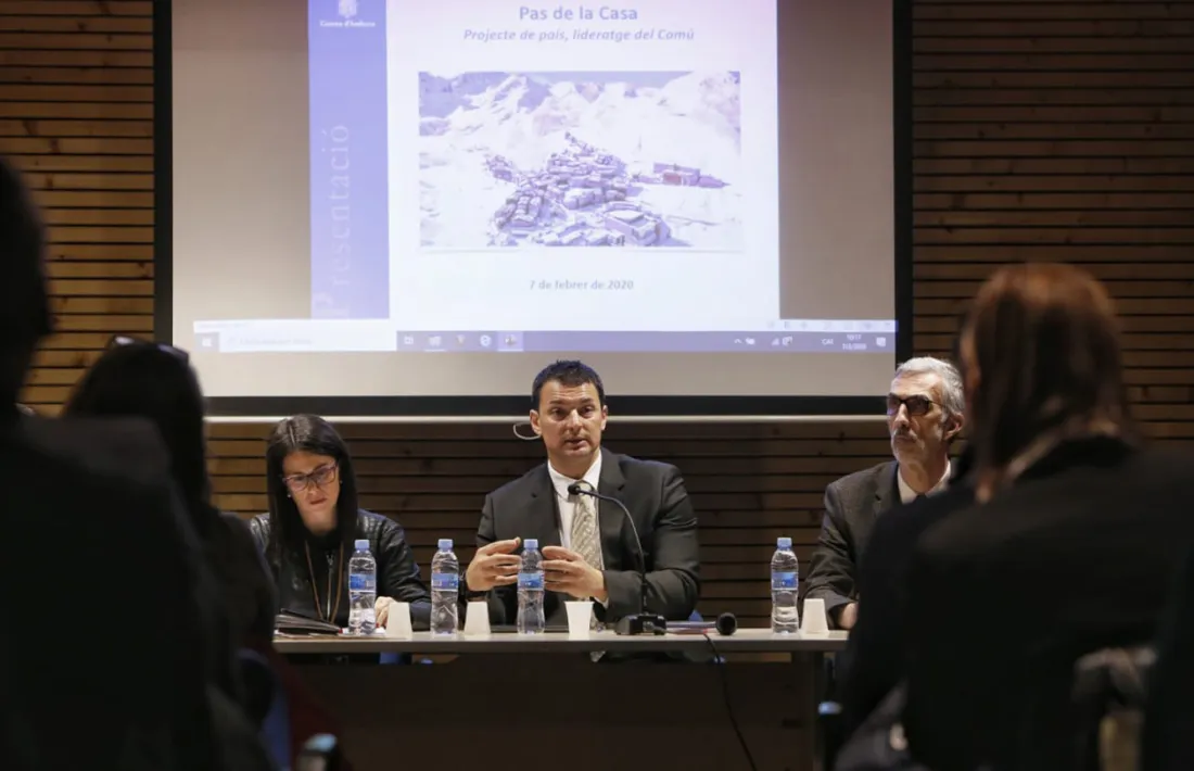 El ministre, Jordi Gallardo, aquest divendres al Pas de la Casa.