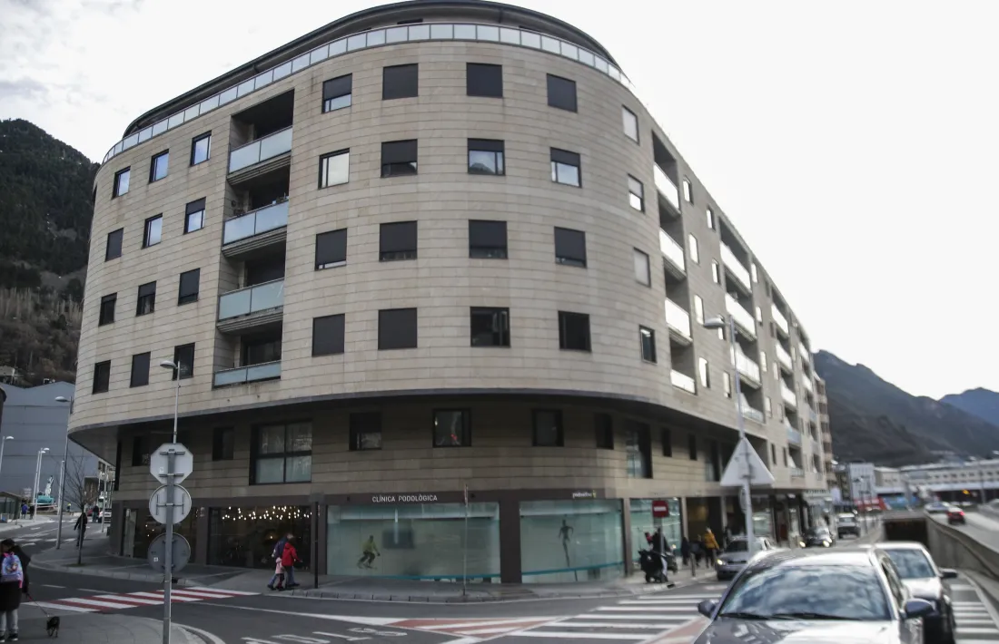 Una imatge de l'edifici, al carrer número 4 del Clot d'Emprivat d'Escaldes-Engordany.