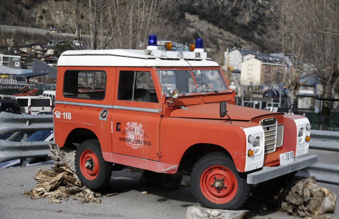 Land Rover de la segona meitat dels 60, el primer destinat a l’equip de salvament de muntanya.