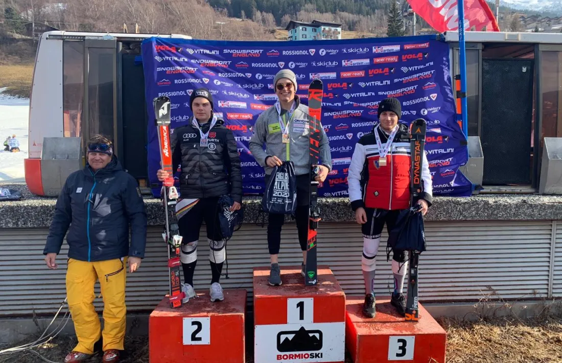 Bartomeu Gabriel, primer a Bormio.