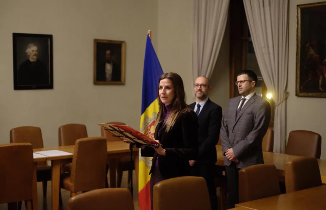 La ministra de Cultura i Esports, Sílvia Riva, durant l'acte.