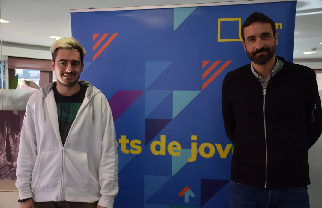 Joan Toribio, president del Fòrum de la Joventut d'Andorra i Daniel Osiàs, director de projectes i consultoria de la Fundació Marianao.